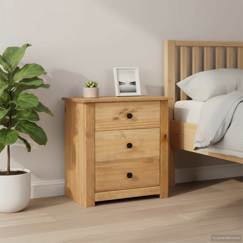 Nachtschrank 46x40x57 cm Kiefernholz Panama