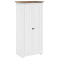 Kleiderschrank Weiß 80×50×171,5 cm Kiefer Massiv Panama Serie
