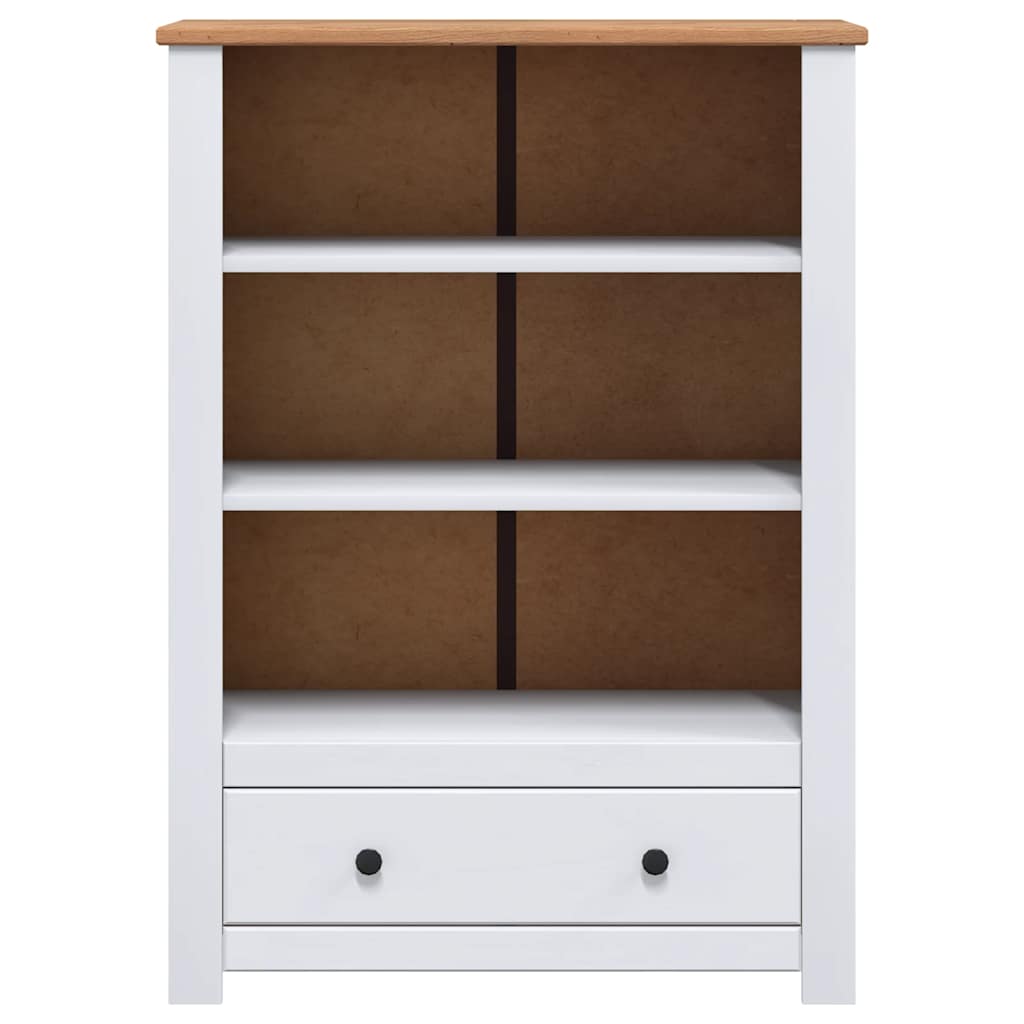 Bücherregal Weiß 80 x 35 x 110 cm Massivholz Panama-Kiefer