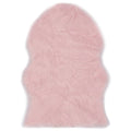 Teppich 60x90 cm Künstlicher Schafspelz Rosa