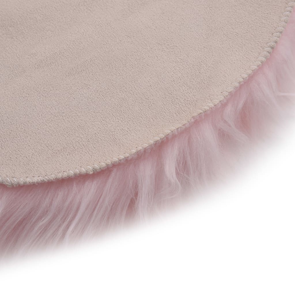 Teppich 60x90 cm Künstlicher Schafspelz Rosa