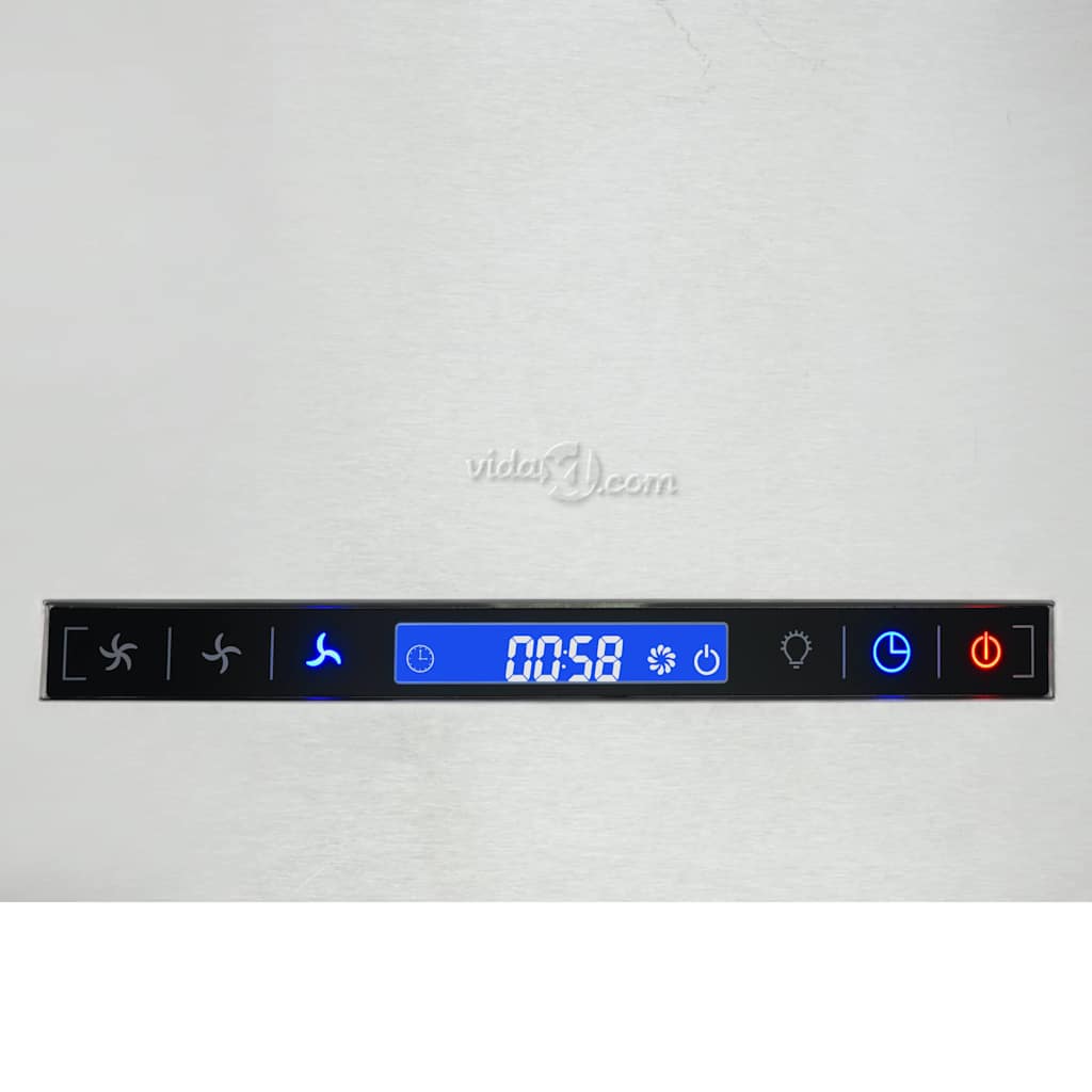 Hängende Inselhaube Touch-Sensor LCD 37 cm Edelstahl