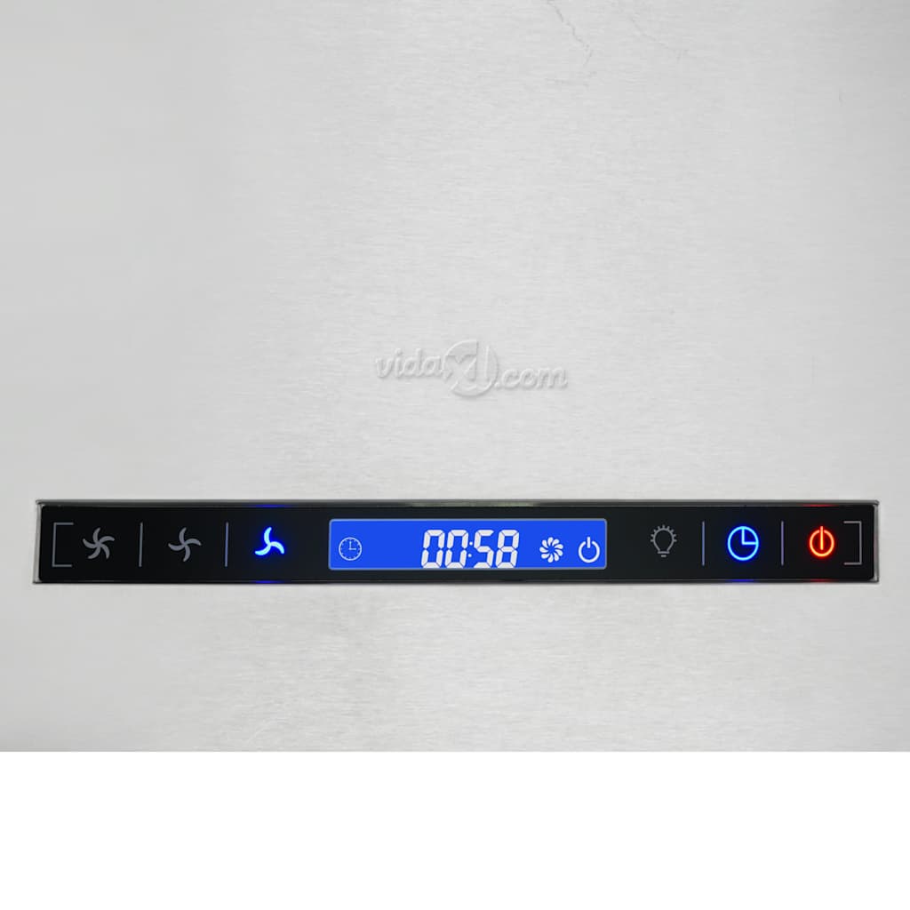 Hängende Inselhaube Touch-Sensor LCD 55 cm Edelstahl