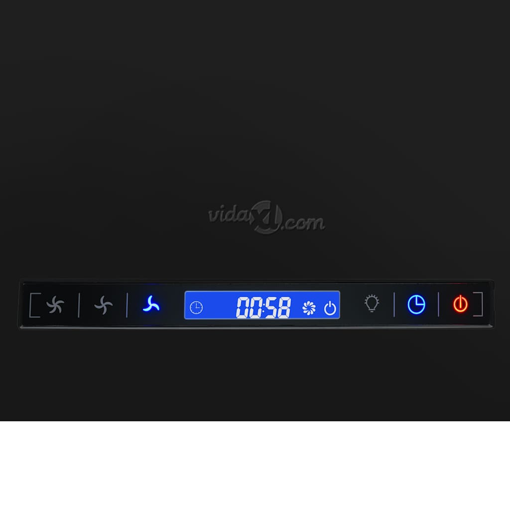 Hängende Inselhaube Touch-Sensor LCD 55 cm Beschichteter Stahl