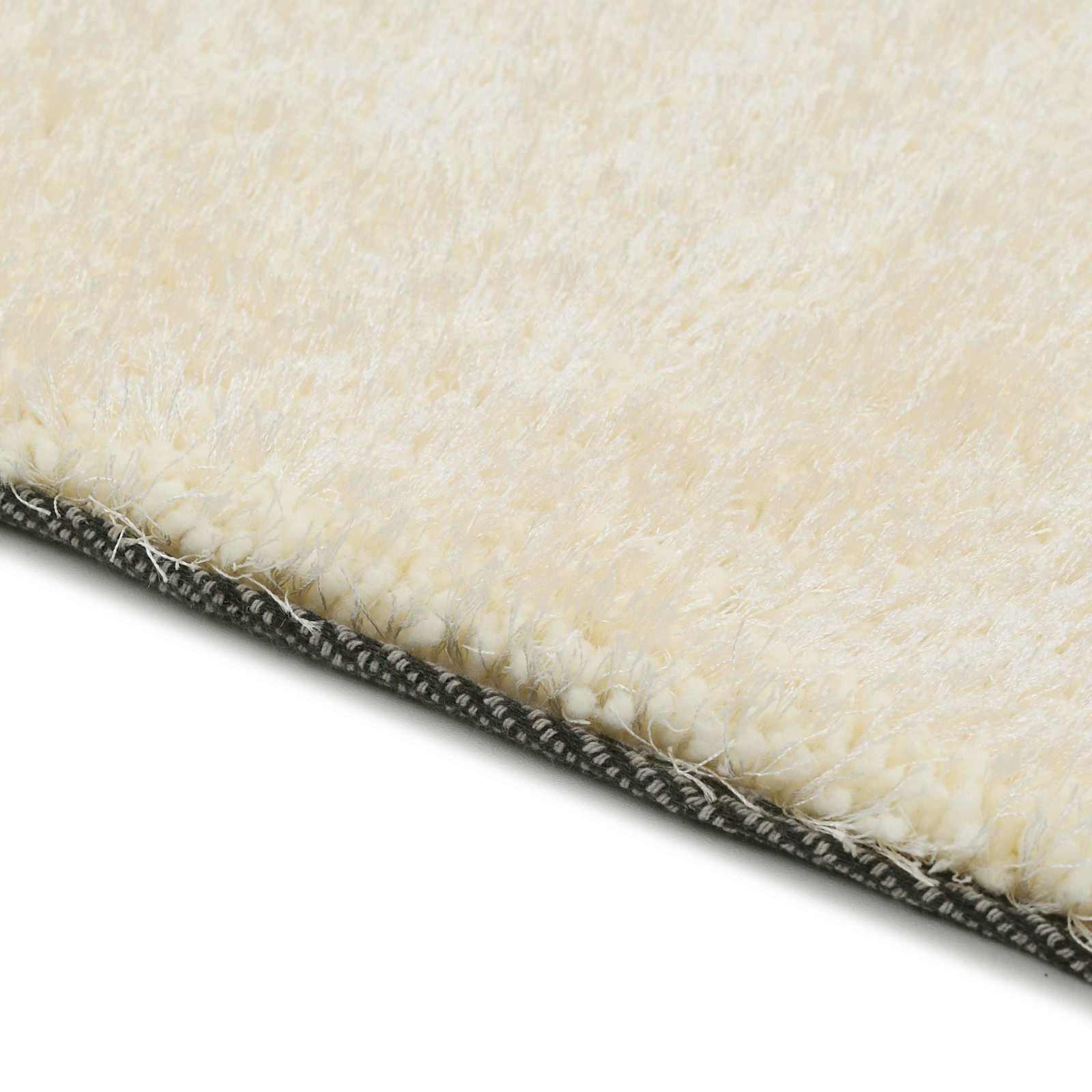 Shaggy Bereichsteppich Creme 120 x 160 cm Polyethylen