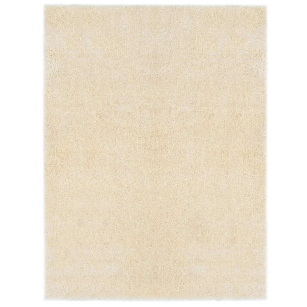 Shaggy Bereichsteppich Creme 120 x 160 cm Polyethylen