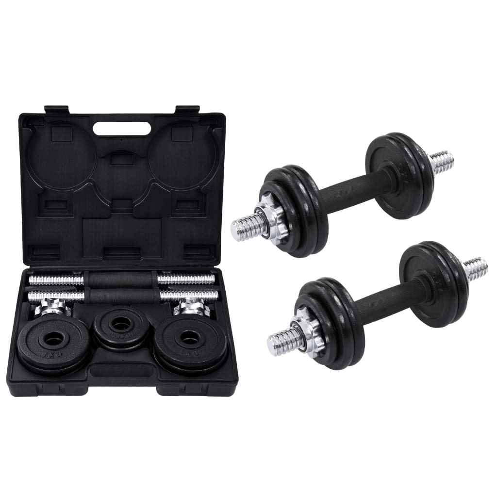 Hantelset 19-tlg. 15 kg Gusseisen