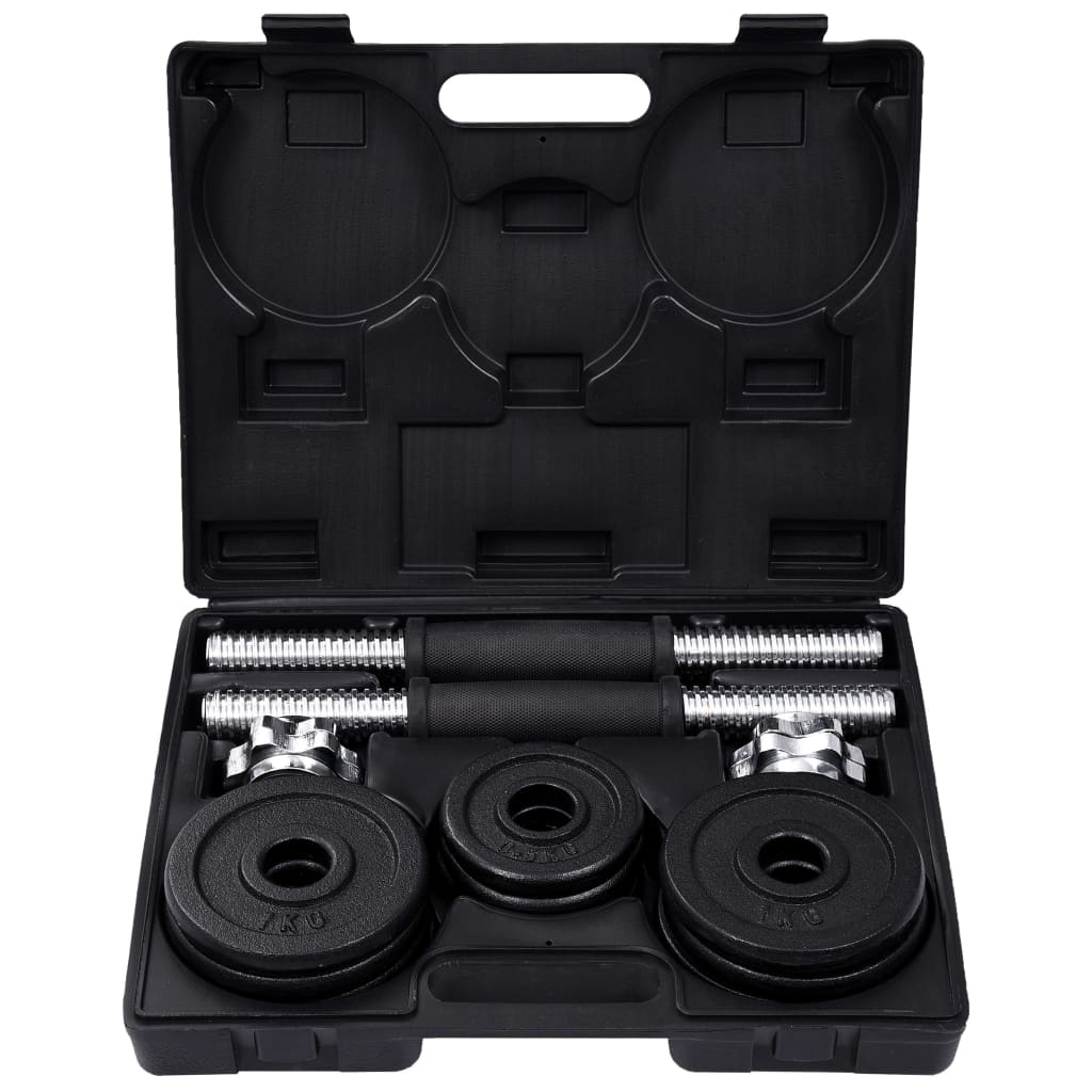 Hantelset 19-tlg. 15 kg Gusseisen