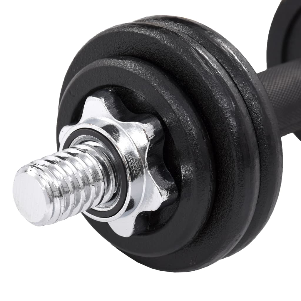 Hantelset 19-tlg. 15 kg Gusseisen