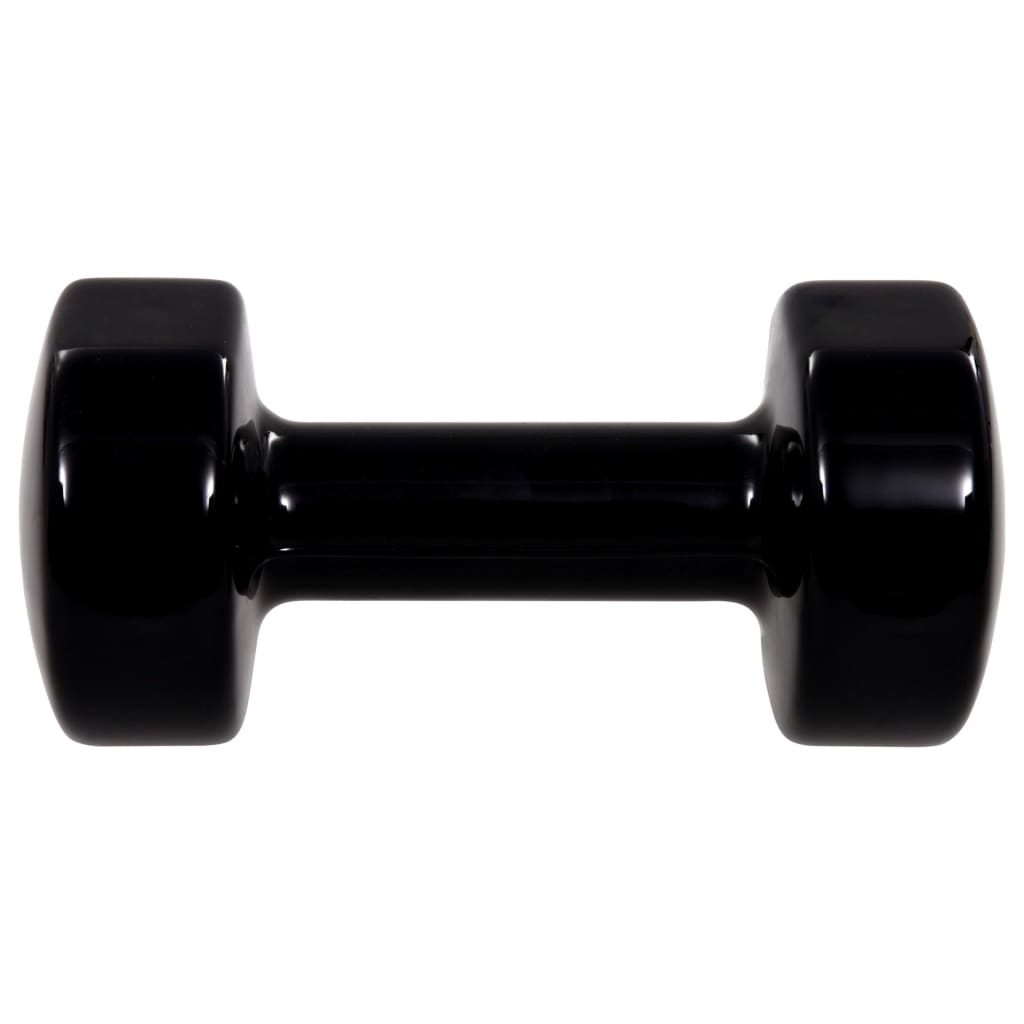 Hanteln 2 Stk. 2x5 kg Gusseisen Schwarz