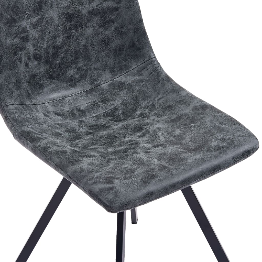 Esszimmerstühle 4 Stk. Schwarz Kunstleder