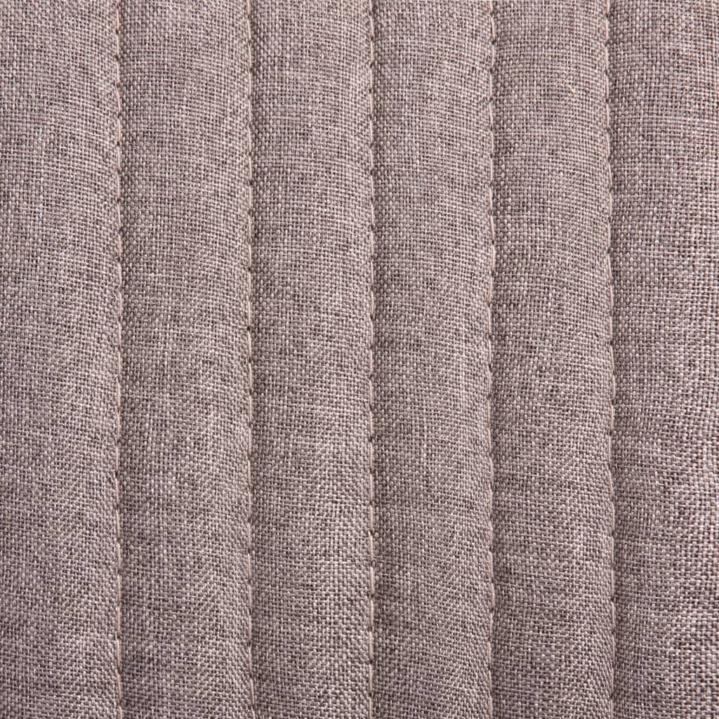 Esszimmerstühle 4 Stk. Taupe Stoff
