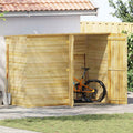 Garten-Gerätehaus 232 x 110 x 170 cm Kiefernholz Imprägniert