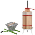 2-tlg. Obst- & Weinpresse und Mühle-Set