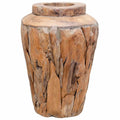 Deko-Vase 40 x 60 cm Massivholz Teak