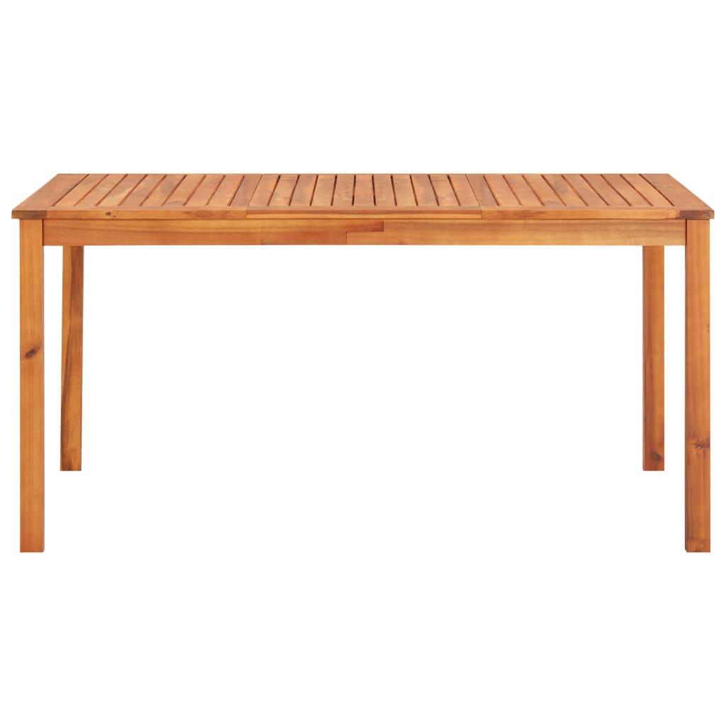 Gartentisch 150x90x74 cm Massivholz Akazie