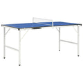 5-Fuß-Ping-Pong-Tisch mit Netz 152 x 76 x 66 cm Blau