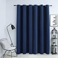 Verdunkelungsvorhang mit Metallösen Blau 290 x 245 cm