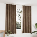 Verdunkelungsvorhänge mit Haken 2 Stk. Samt Beige 140x175cm
