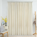 Verdunkelungsvorhang mit Haken Samt Creme 290 x 245 cm