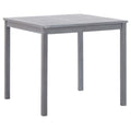 Gartentisch Grau 80x80x74 cm Massivholz Akazie