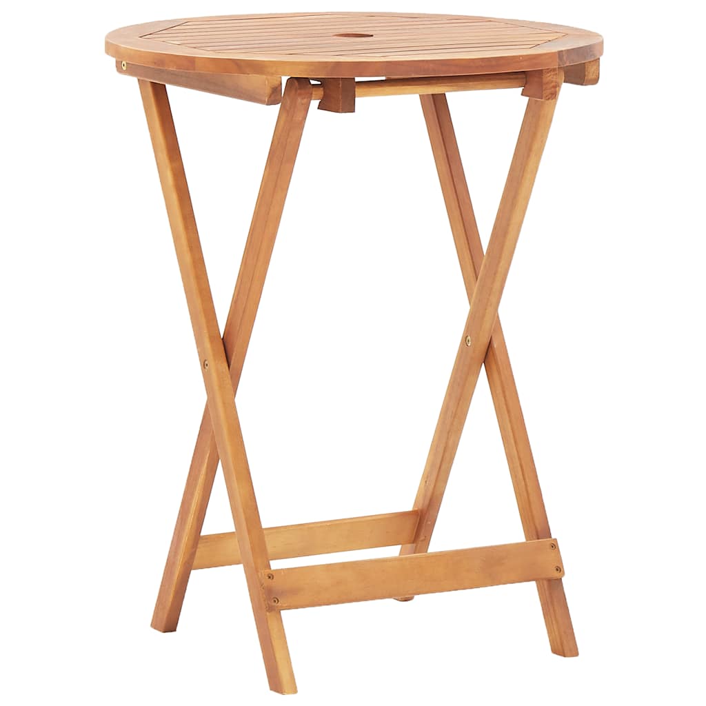 Gartentisch Klappbar 60x75 cm Massivholz Akazie