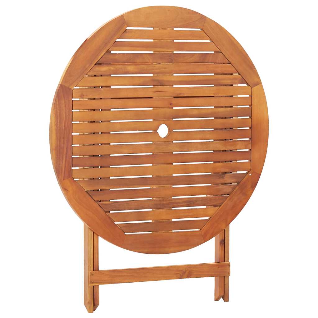 Gartentisch Klappbar 90x75 cm Massivholz Akazie