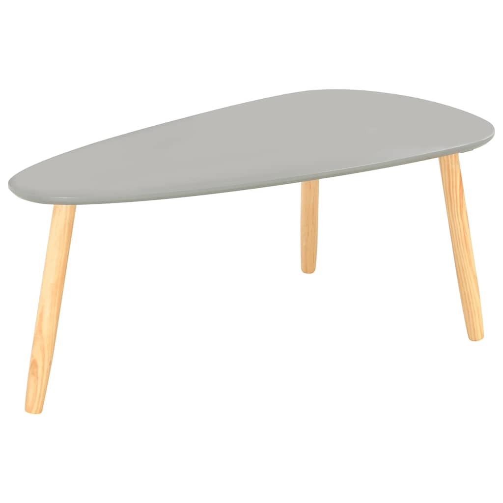 Couchtische 2 Stk. Grau Kiefer Massivholz