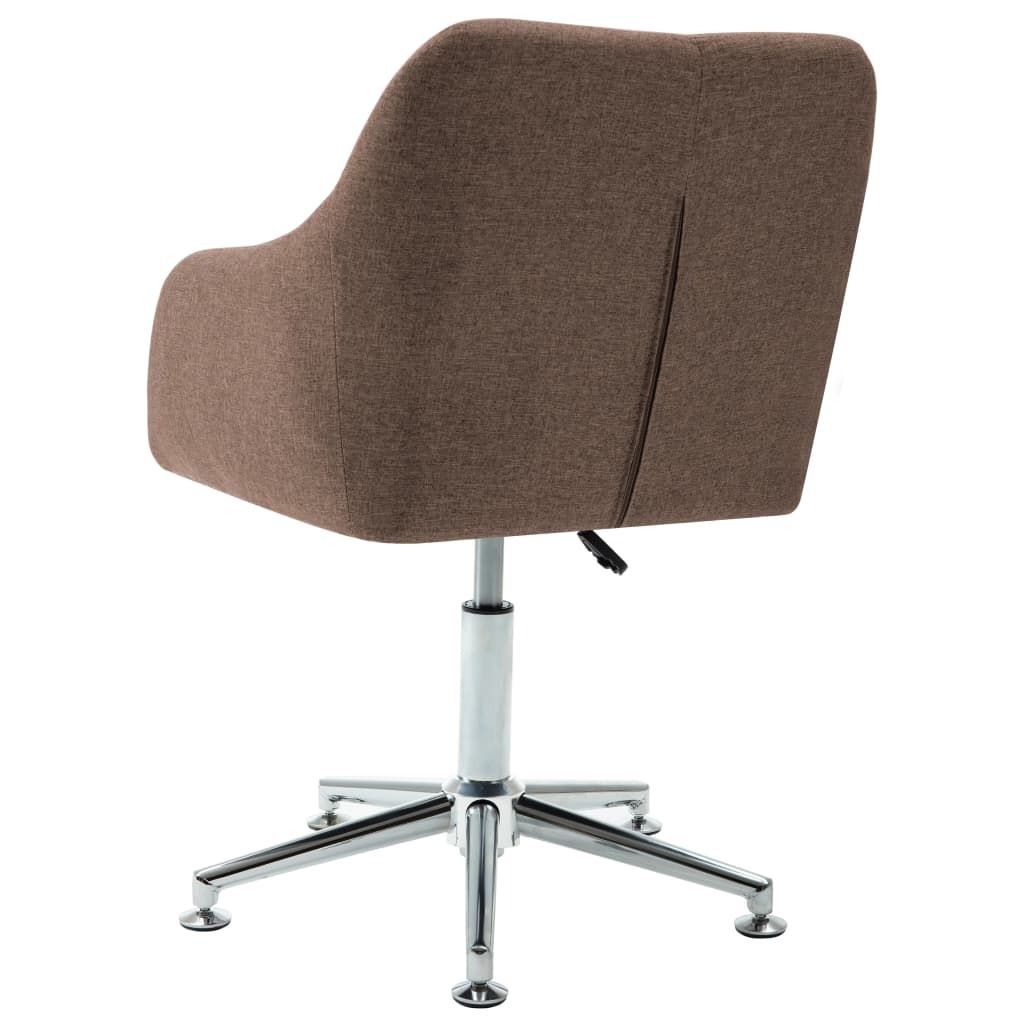 Esszimmerstühle Drehbar 4 Stk. Braun Stoff
