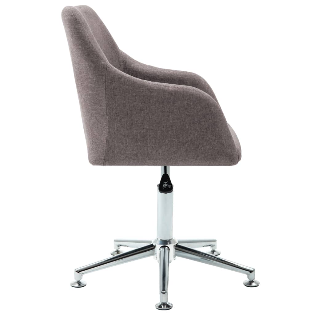 Esszimmerstühle Drehbar 6 Stk. Taupe Stoff