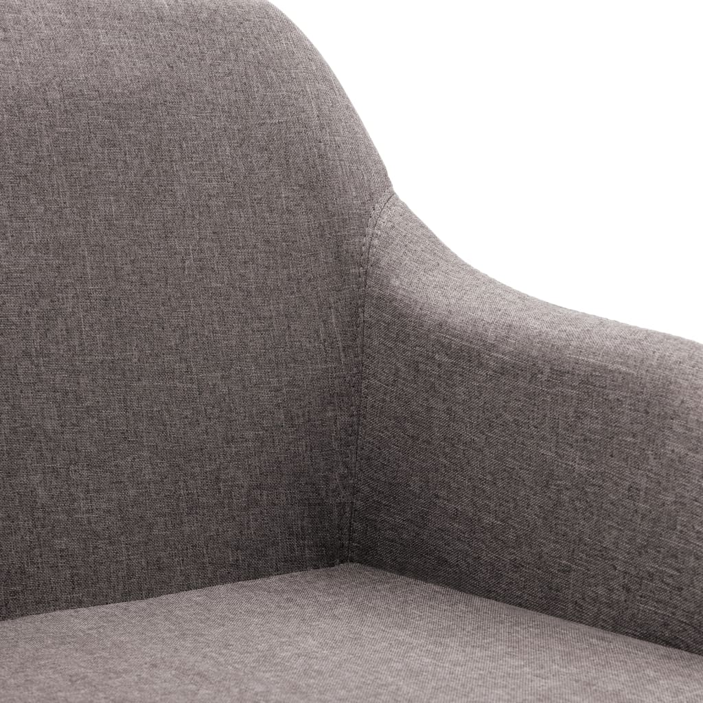 Esszimmerstühle Drehbar 6 Stk. Taupe Stoff