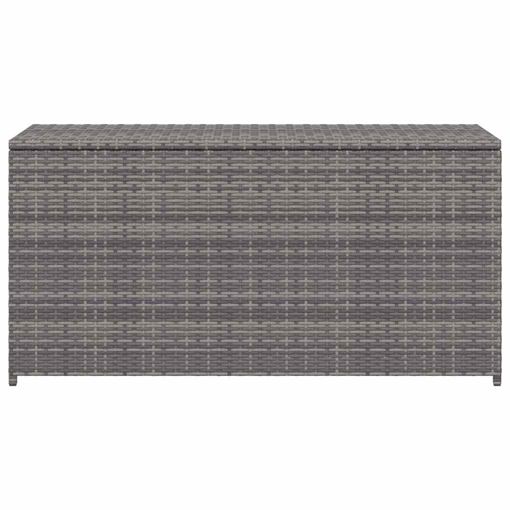 Garten-Auflagenbox Grau 120x50x60 cm Poly Rattan