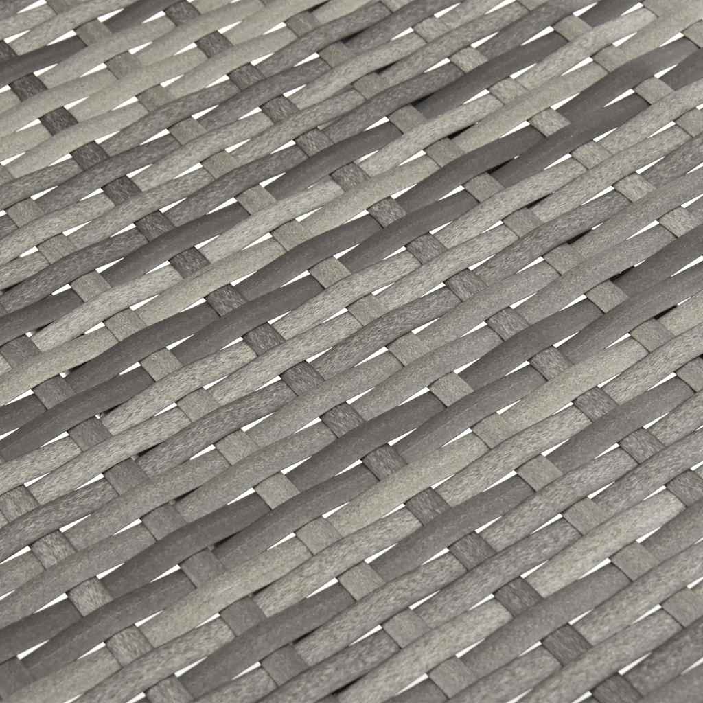 Gartenstühle Stapelbar 2 Stk. Grau Poly Rattan