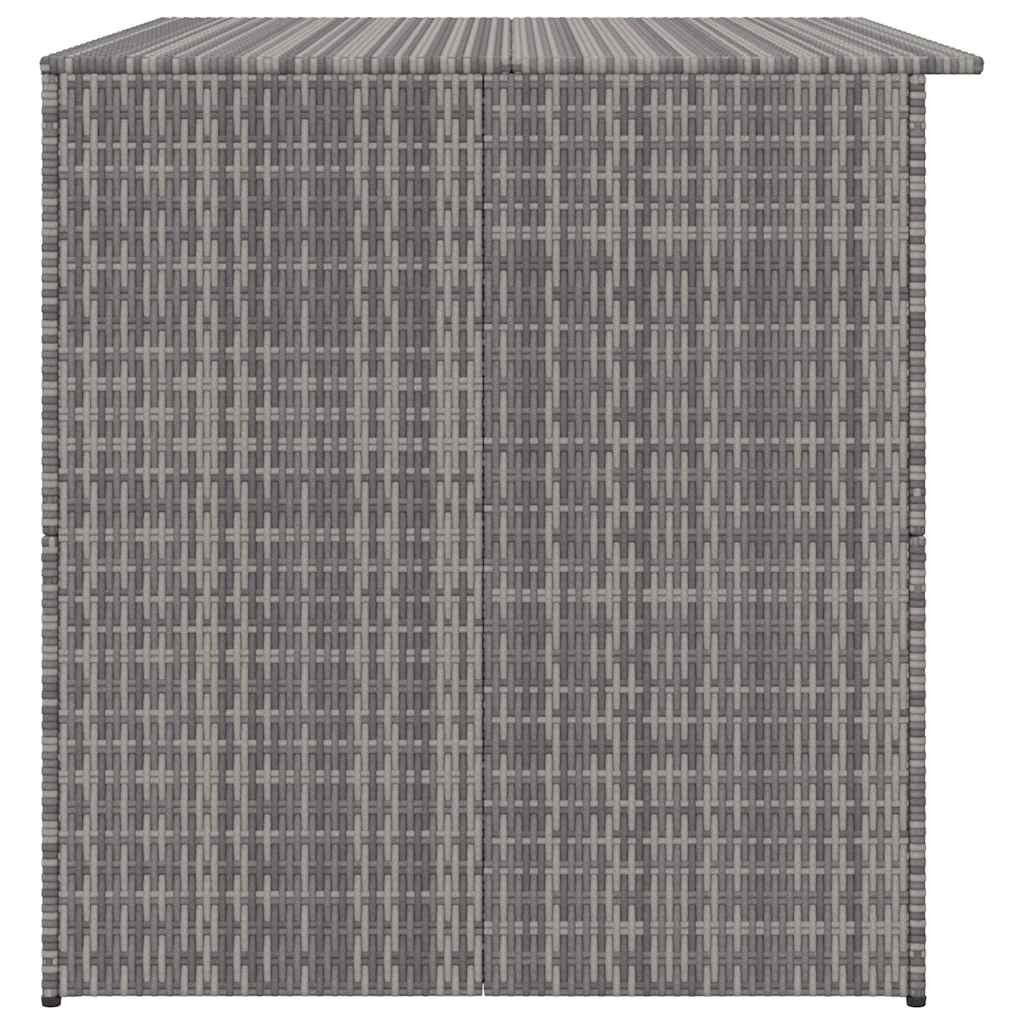 Garden-Auflagenbox Grau 150x100x100 cm Poly Rattan