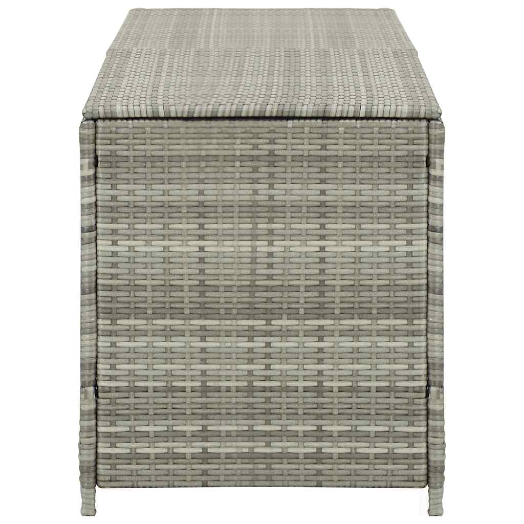 Gartenbox Poly Rattan 200x50x60 cm Grau