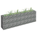 Gabionen-Hochbeet Verzinkter Stahl 180×30×60 cm