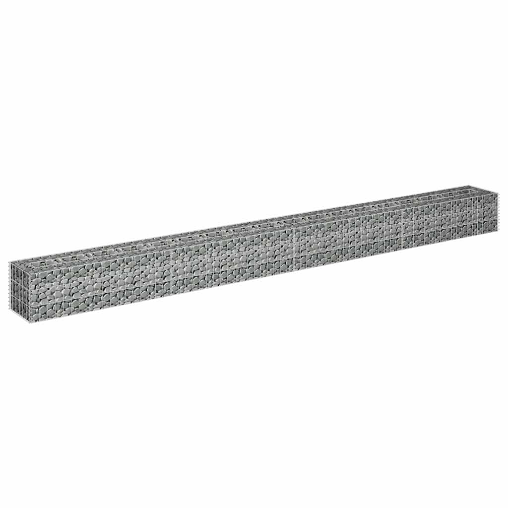Gabionen-Hochbeet Verzinkter Stahl 360×30×30 cm