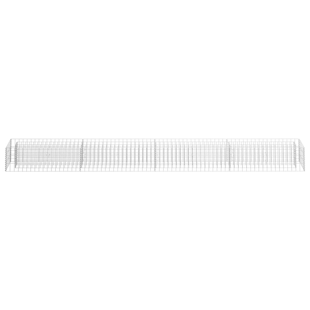 Gabionen-Hochbeet Verzinkter Stahl 360×30×30 cm