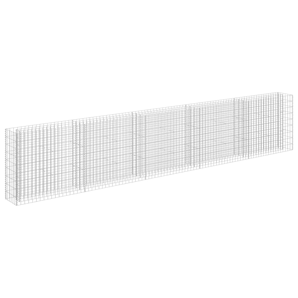 Gabionen-Hochbeet Verzinkter Stahl 450×30×90 cm