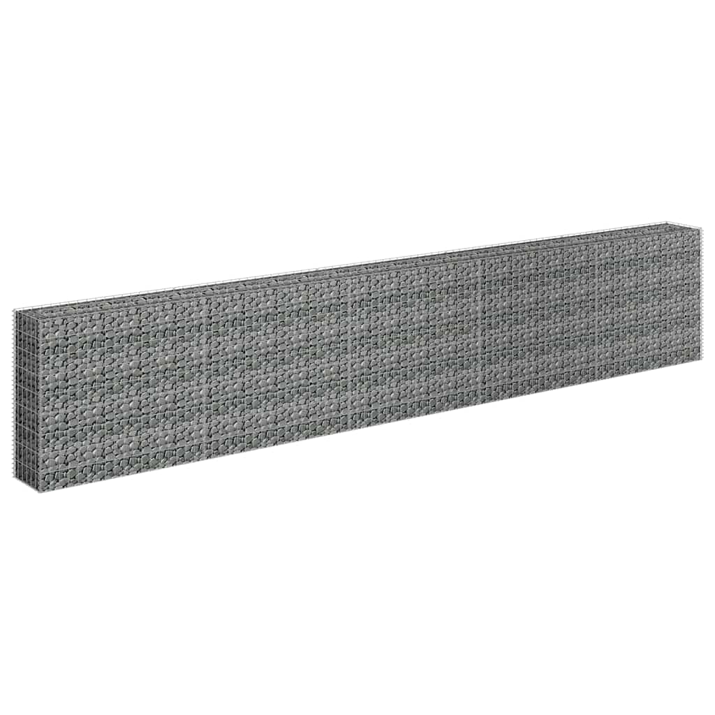 Gabionen-Hochbeet Verzinkter Stahl 450×30×90 cm