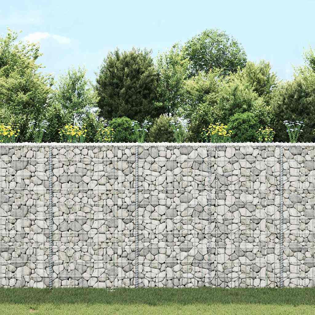 Gabionen-Hochbeet Trapezform Verzinkter Stahl 100x20x100 cm