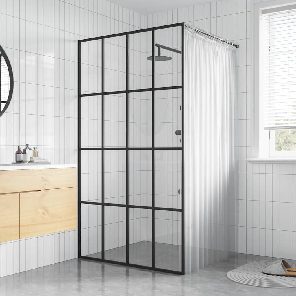 Duschwand für Walk-in Dusche Klares Sicherheitsglas 118x190 cm