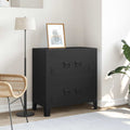 Lagerschrank Industrial Schwarz 75x40x80 cm Stahl