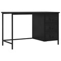 Schreibtisch Schubladen Industriell Schwarz 120x55x75cm Stahl
