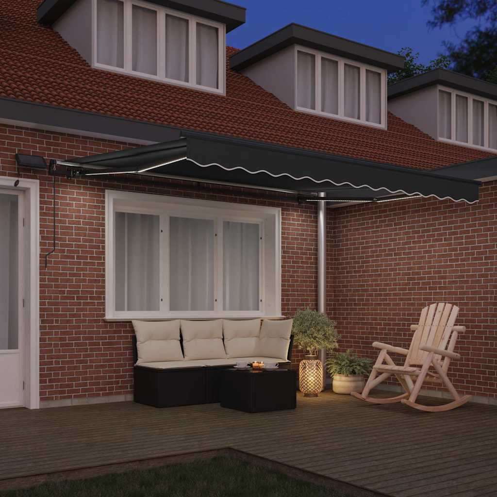 Markisenrahmen mit Anthrazit 3,5 x 2,5 m Aluminium