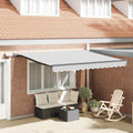 Markisenrahmen mit Anthrazit 3,5 x 2,5 m Aluminium