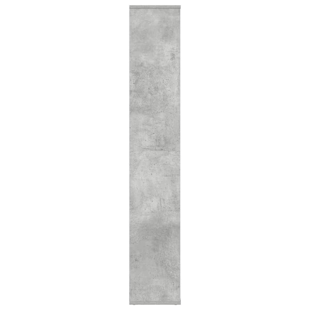 Raumteiler/Bücherregal Betongrau 100x24x140 cm Holzwerkstoff