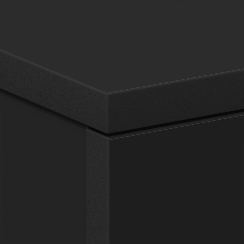 Nachttische 2 Stk. Schwarz 38x35x56 cm Holzwerkstoff
