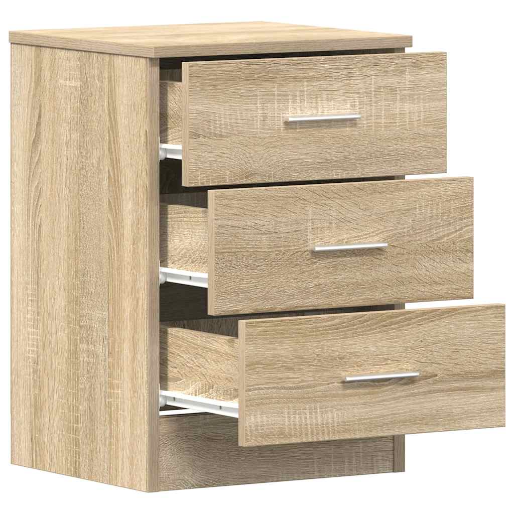 Nachttische 2 Stk. Sonoma-Eiche 38x35x56 cm Holzwerkstoff