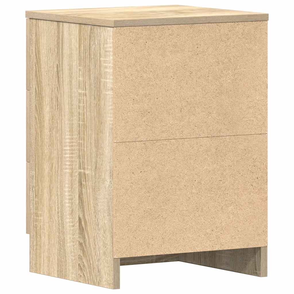 Nachttische 2 Stk. Sonoma-Eiche 38x35x56 cm Holzwerkstoff